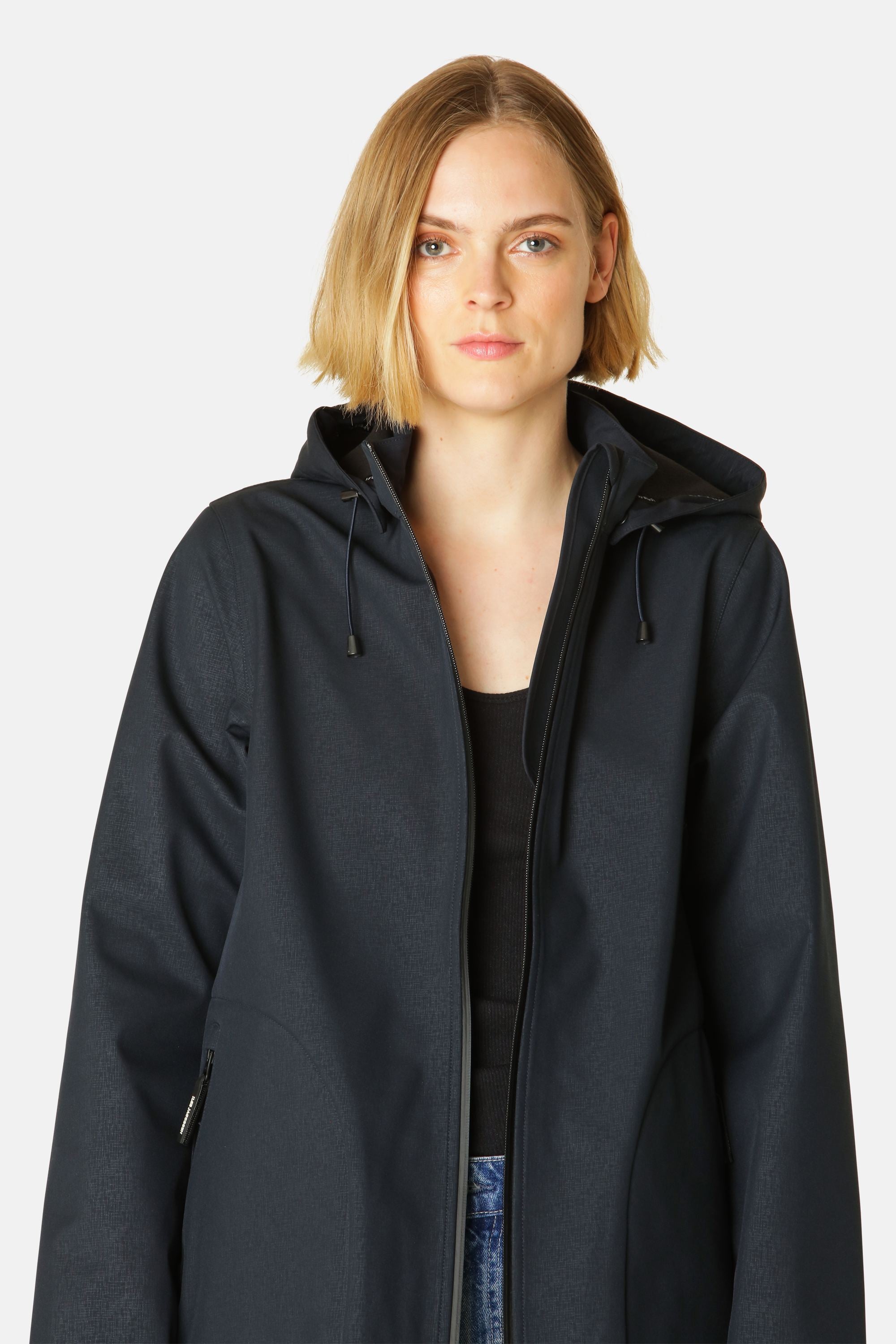 Softshell Raincoat A-line - Dark Indigo